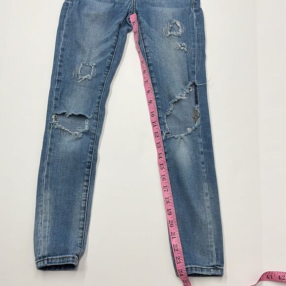 Joe’s Jeans Girls Distressed Skinny Light Wash Denim Jeans - Picture 11 of 11